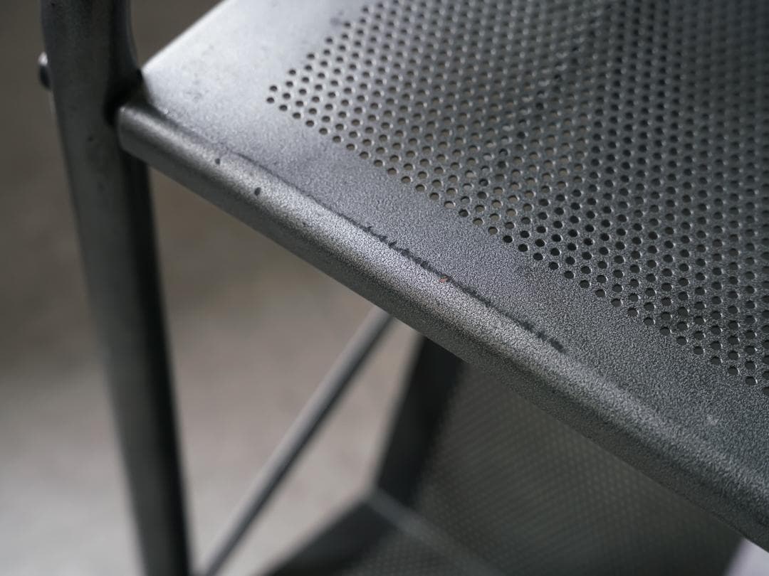 ヴィンテージ パンチングメタルラック/テーブル インダストリアル