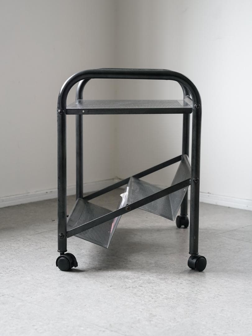 ヴィンテージ パンチングメタルラック/テーブル インダストリアル