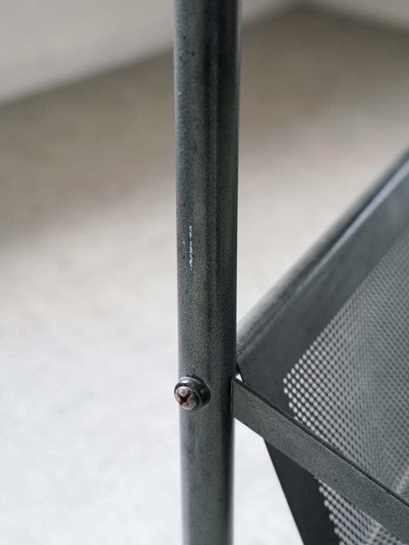 ヴィンテージ パンチングメタルラック/テーブル インダストリアル