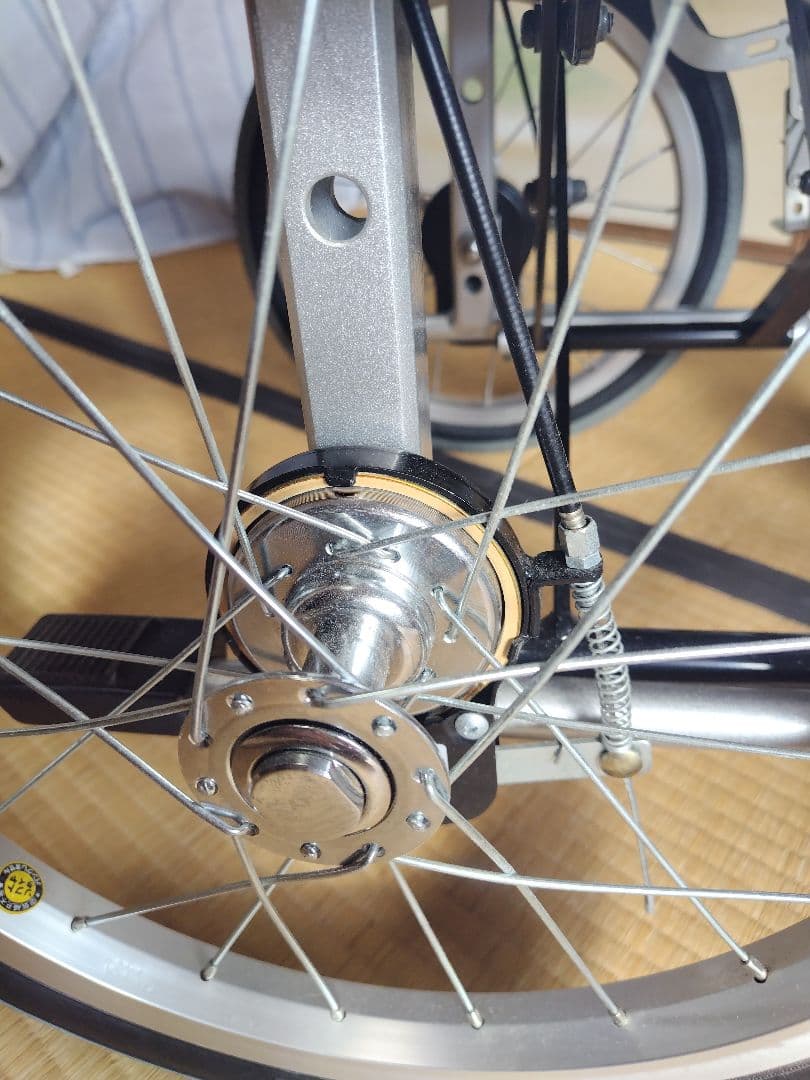 カワムラ　KAJ402SB 紫色チェック柄 介助用車椅子