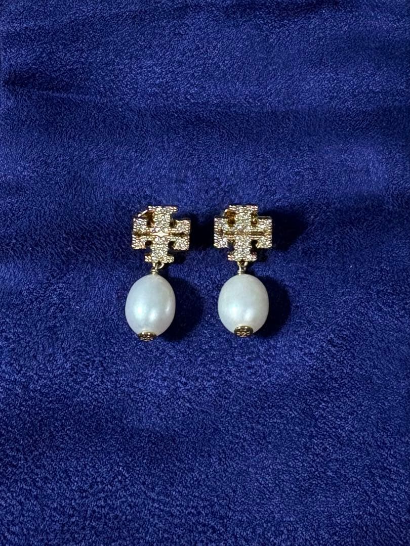 TORY BURCH トリーバーチ ムーンダンスパヴェパール ドロップピアス