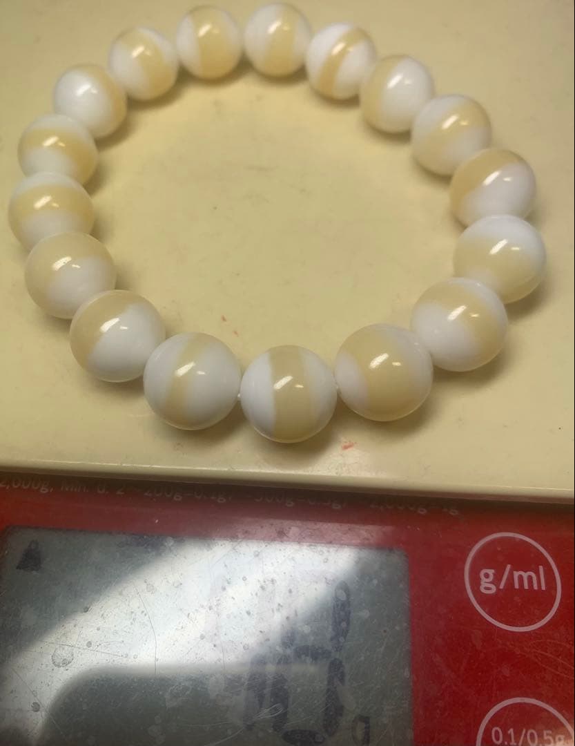 高級シャコガイ12ミリブレスレット