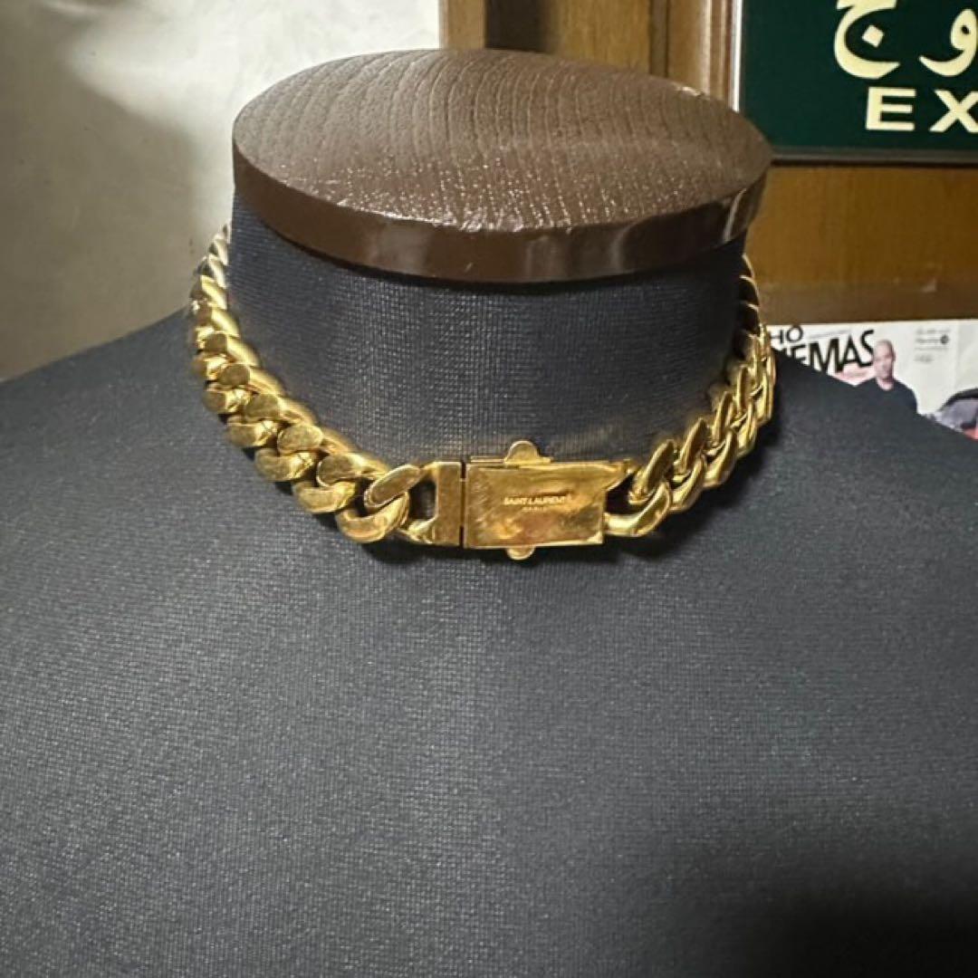 SAINT LAURENT メタルカーブ チェーン ネックレス