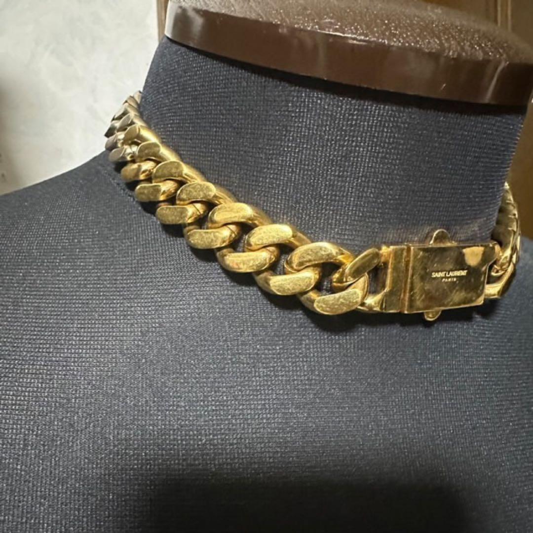 SAINT LAURENT メタルカーブ チェーン ネックレス