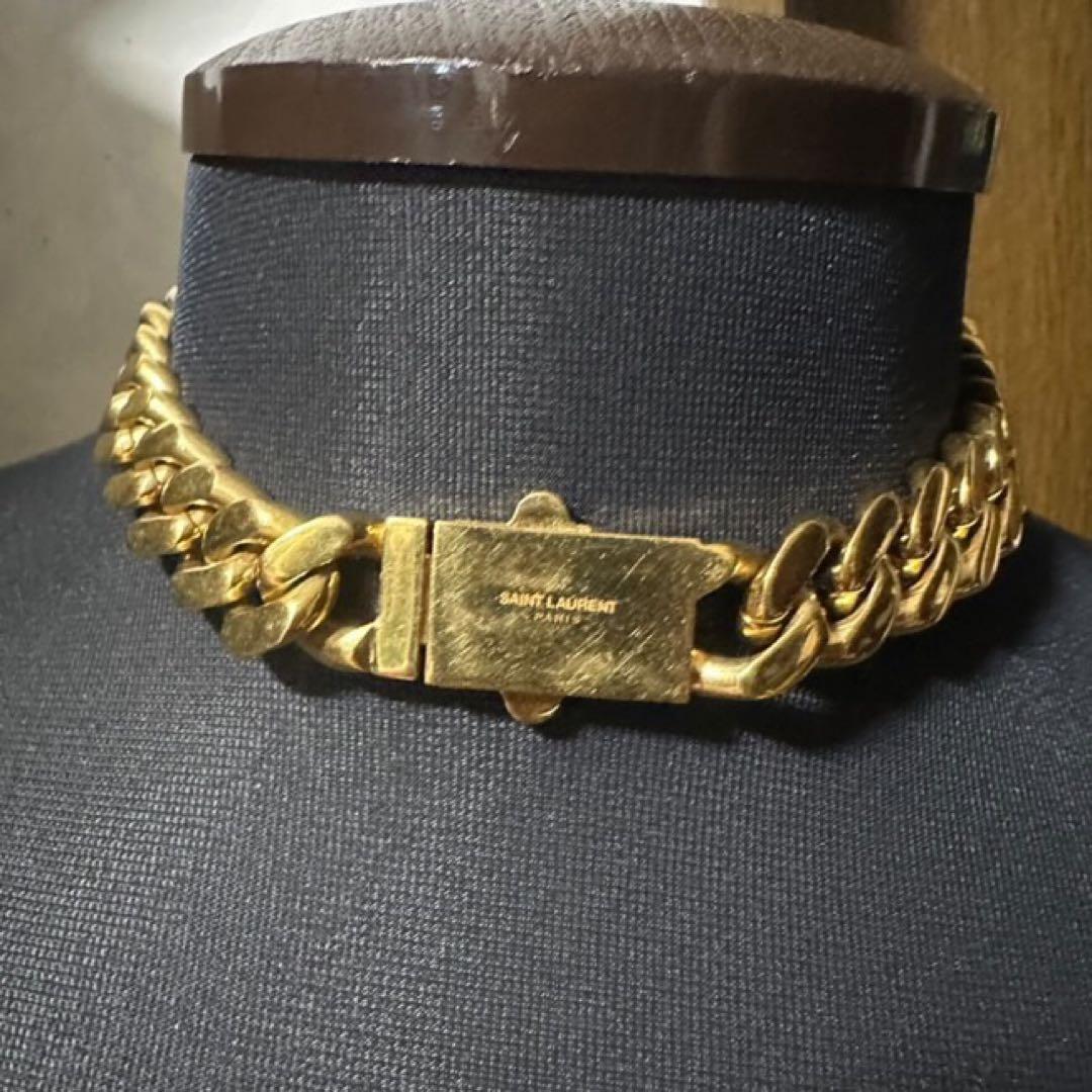 SAINT LAURENT メタルカーブ チェーン ネックレス