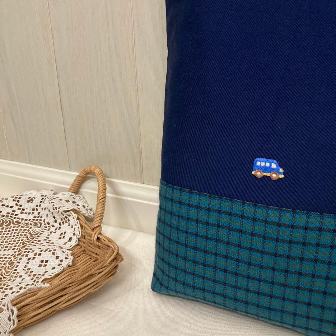 受注【現品限り】《ファミリアワッペン使用》通園通学グッズ　5点セット　トラック