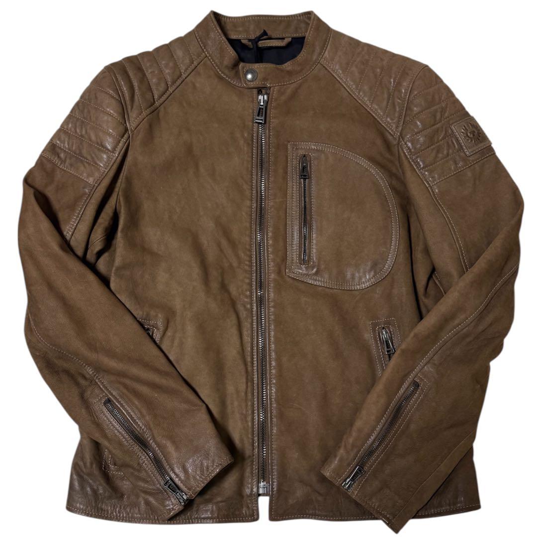 ジャケット・アウター BELSTAFF LEATHER JACKET DARK SAND