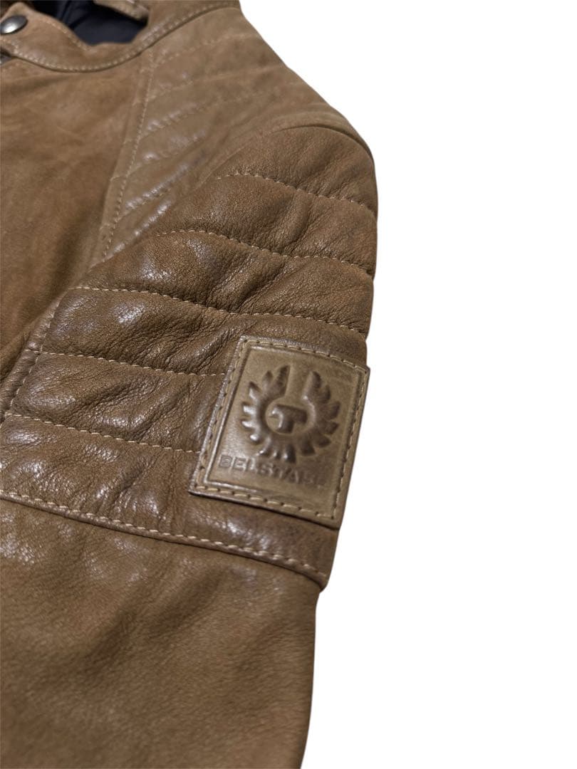 ジャケット・アウター BELSTAFF LEATHER JACKET DARK SAND