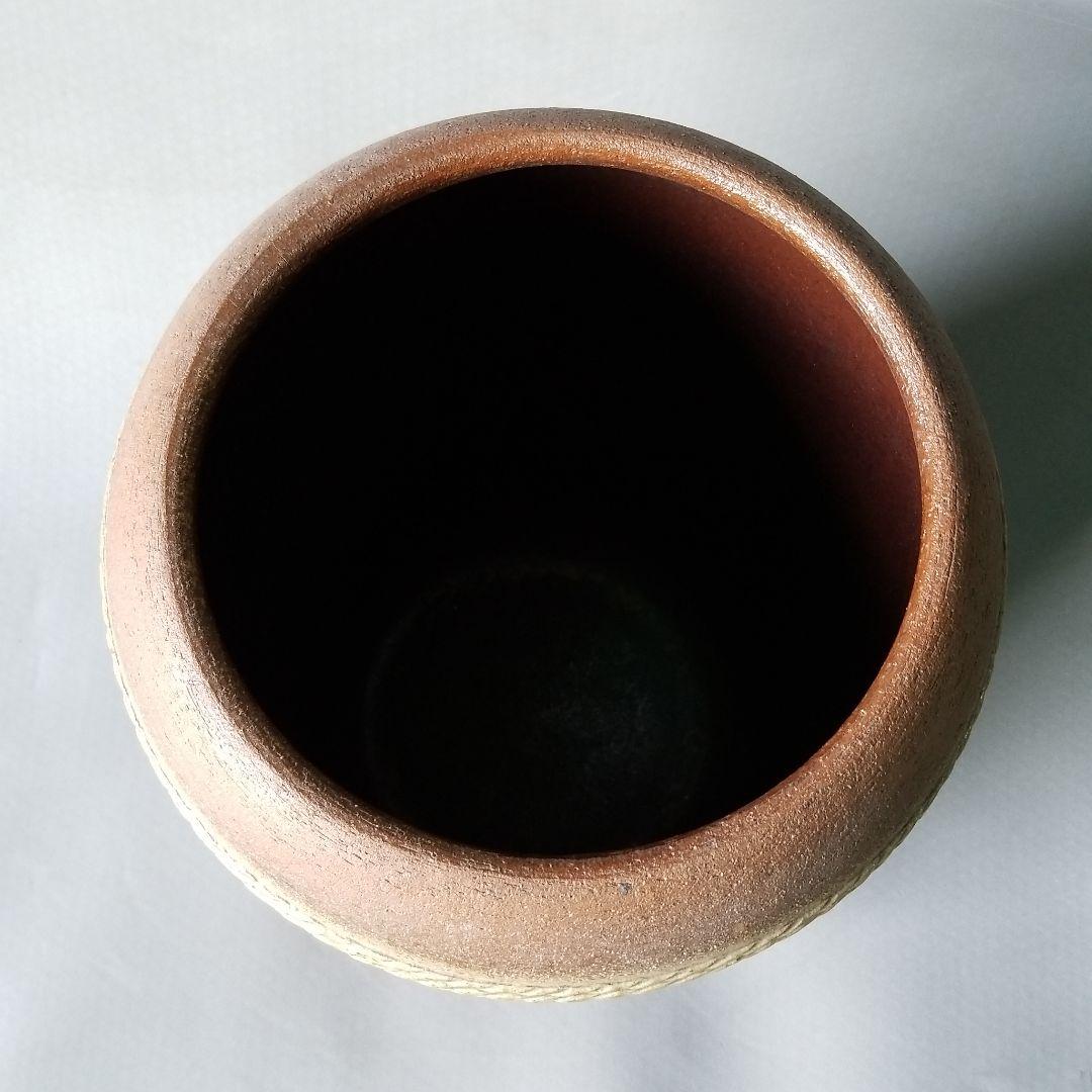 信楽焼傘立て  夏目型縄文 高さ４８cm