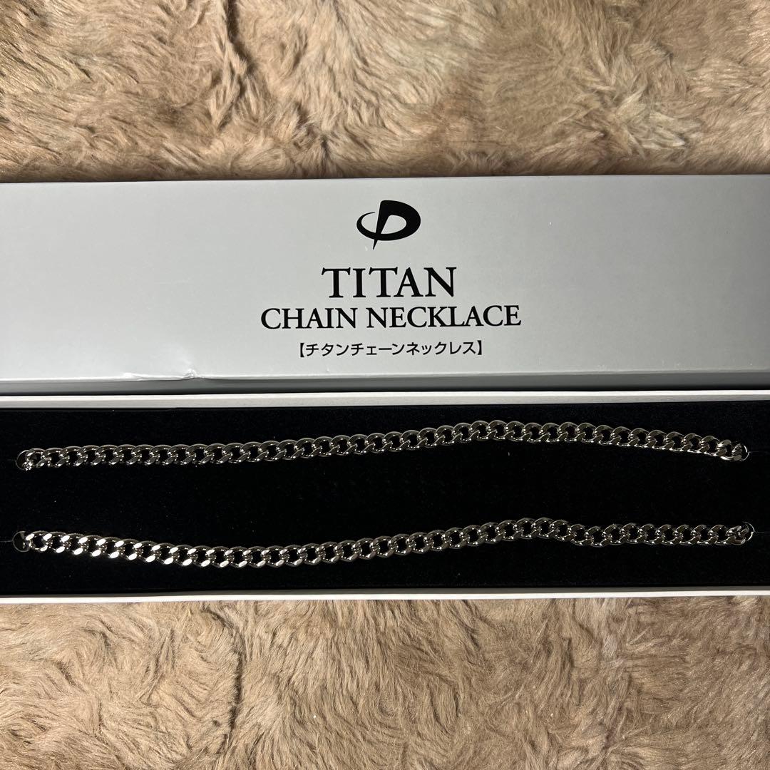 ファイテン(phiten) チタンチェーンネックレス 50cm 純チタン採用