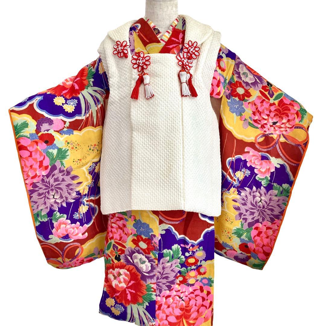 ★ももです★アンティーク　子供着物　七五三　アンティーク着物　3歳　NO6