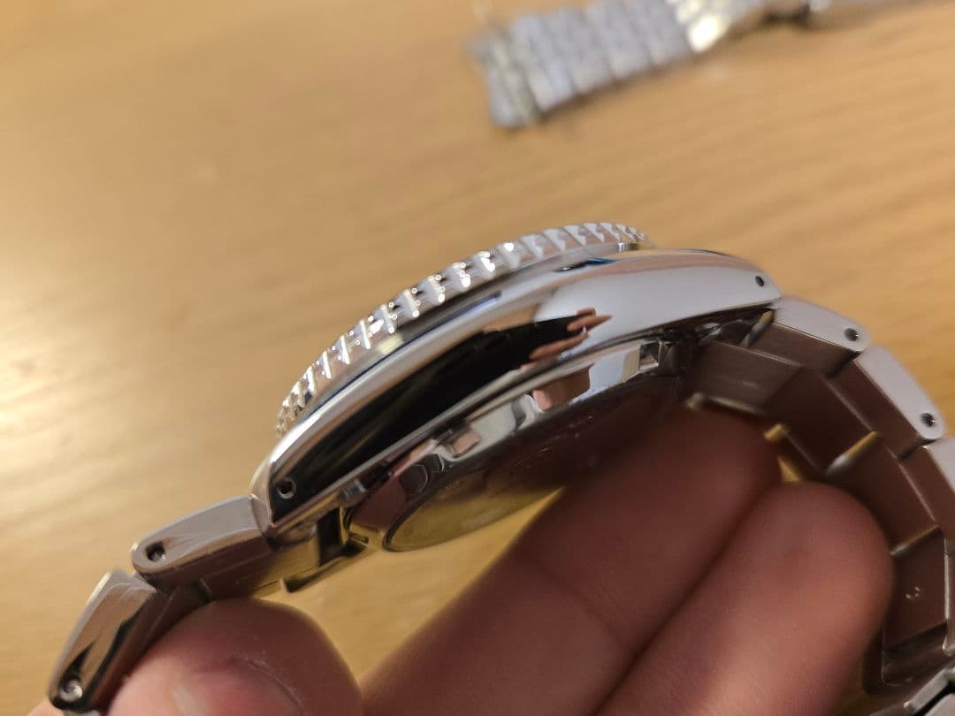 SEIKO5 sbsa225　FKMラバーストラップ付き　自動巻き