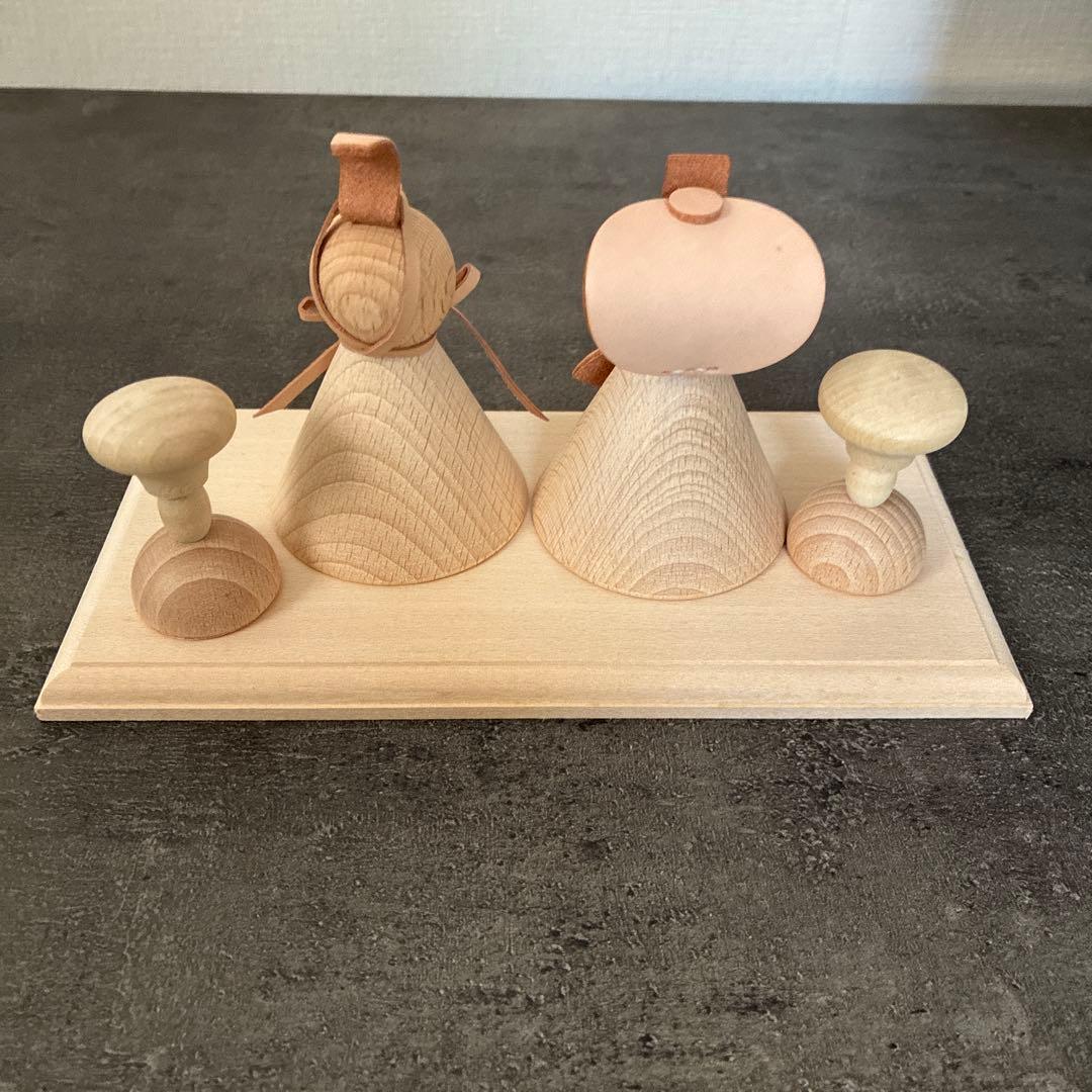 e c r u エクリュ　ohinasama お雛様　雛人形　木　作家　小型