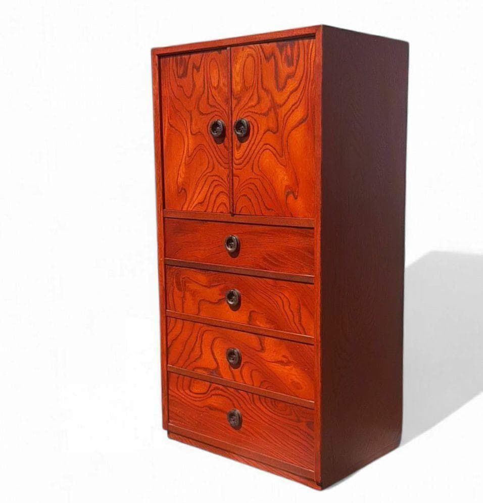 職人造り 欅(ケヤキ) 小箪笥 整理タンス 高気密仕様 幅44cm 民芸家具