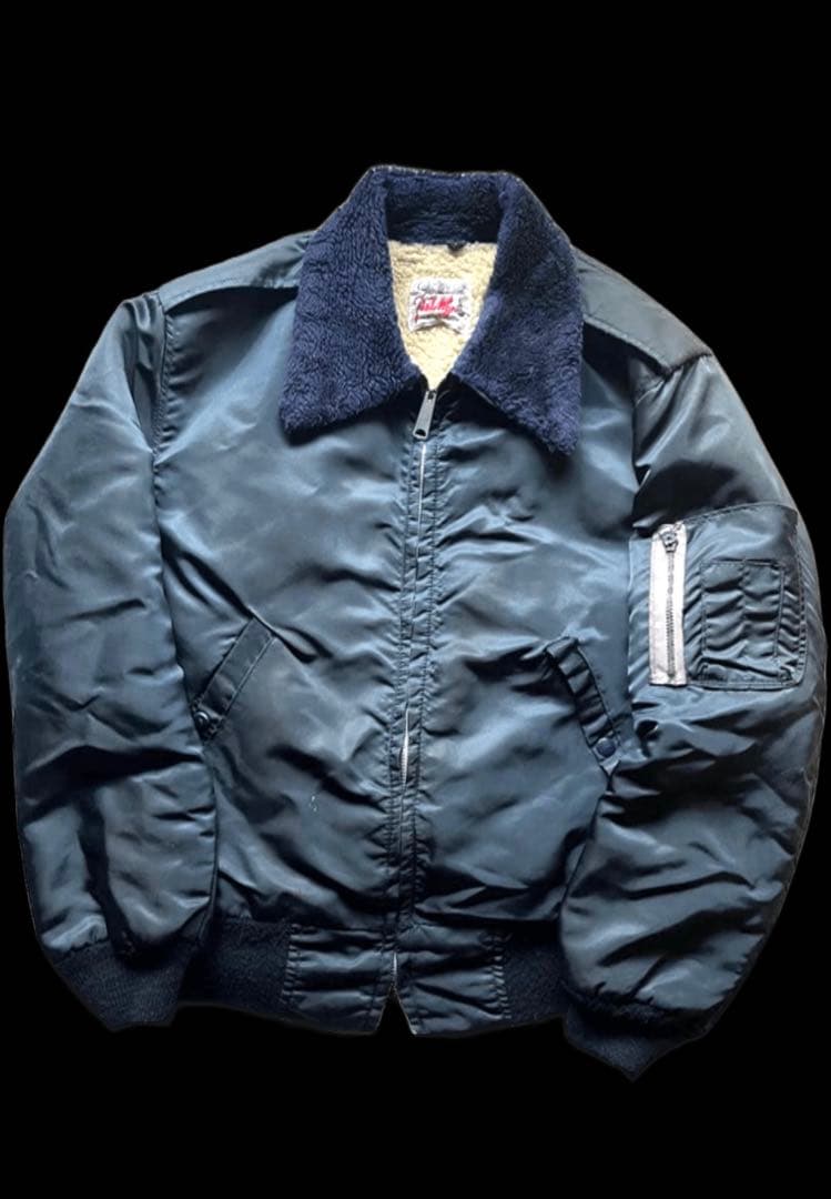 90s’ MA-1ジャケット ボア襟付き　ヴィンテージ