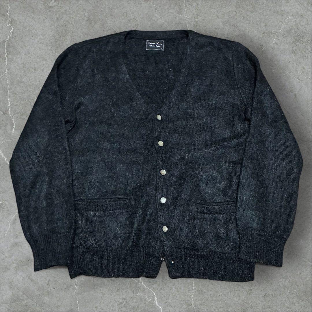 NUMBER (N)INE ナンバーナイン モヘアカーディガン ブラック