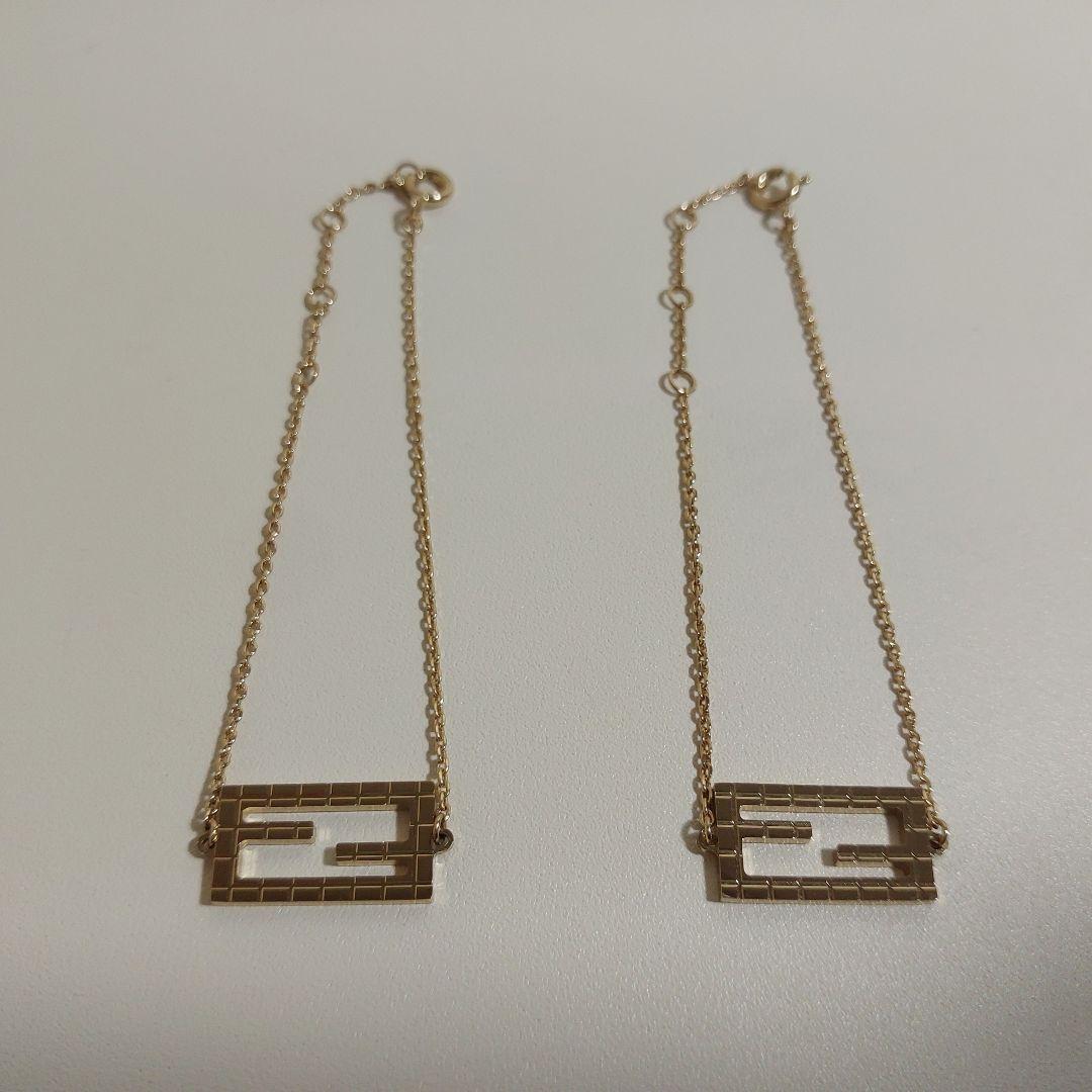 フェンディ バゲット ダブル ブレスレット メタル ゴールド 8AH036
