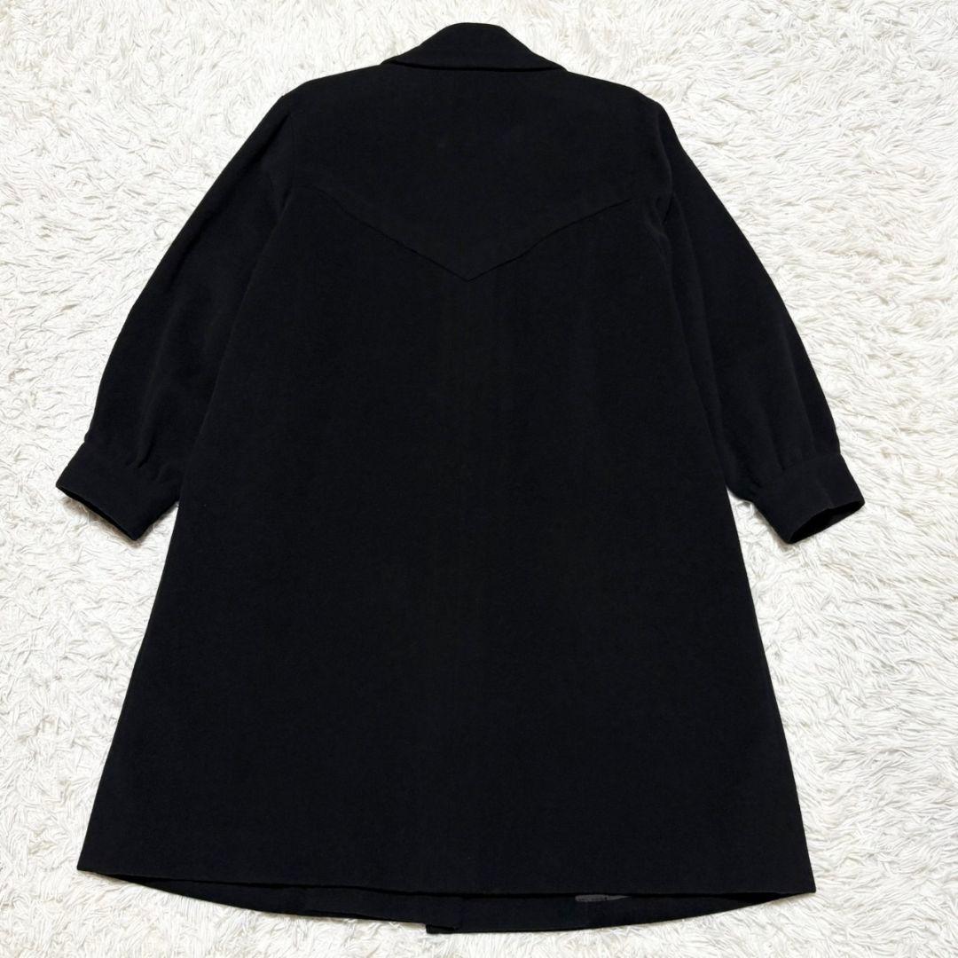 極美品 イヴ サンローラン ロングコート 黒