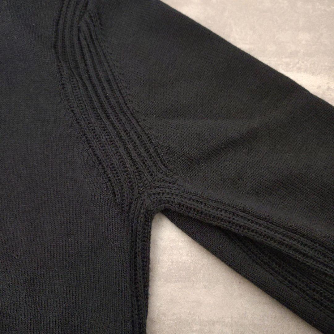 Drawer　FALL 9Gクルーネックニット ブラック　1