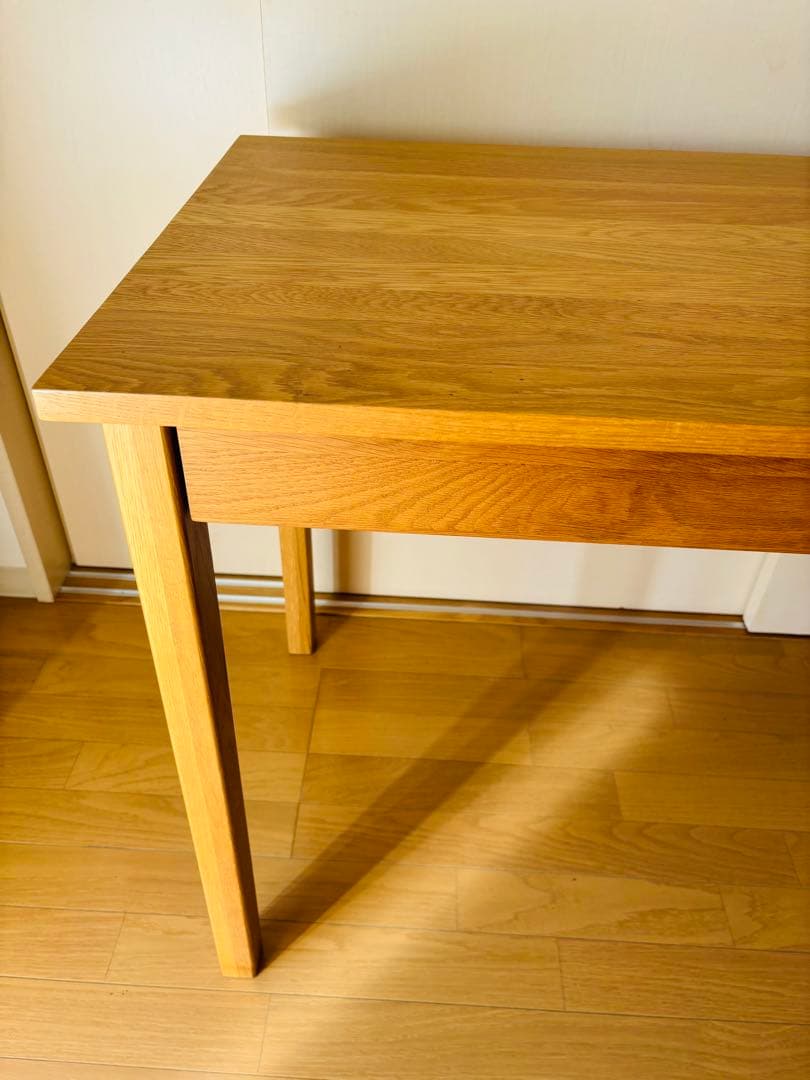 無印良品 オーク材 学習机 勉強机 デスク 廃盤 天然木