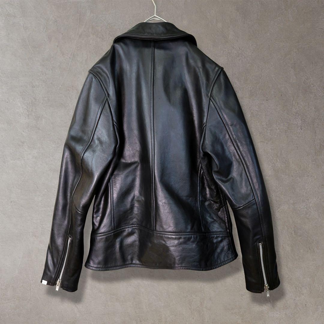 VANQUISH ヴァンキッシュ レザー 本革 ライダースジャケット L 黒 赤