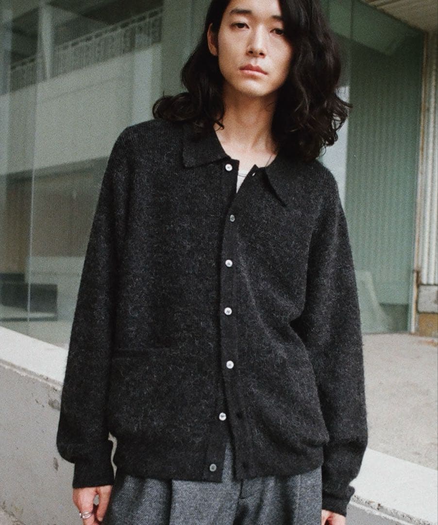 完売品　MOHAIR BLEND KNIT SHIRT CARDIGAN