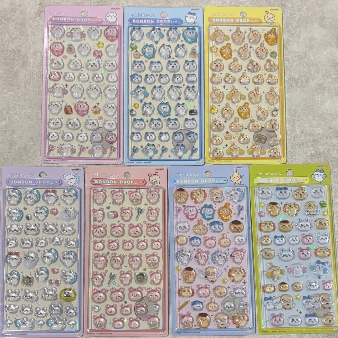【正規品】 ちいかわ ボンボンドロップシール まとめ売り 7点セット
