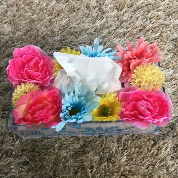 フラワーデコティッシュボックス