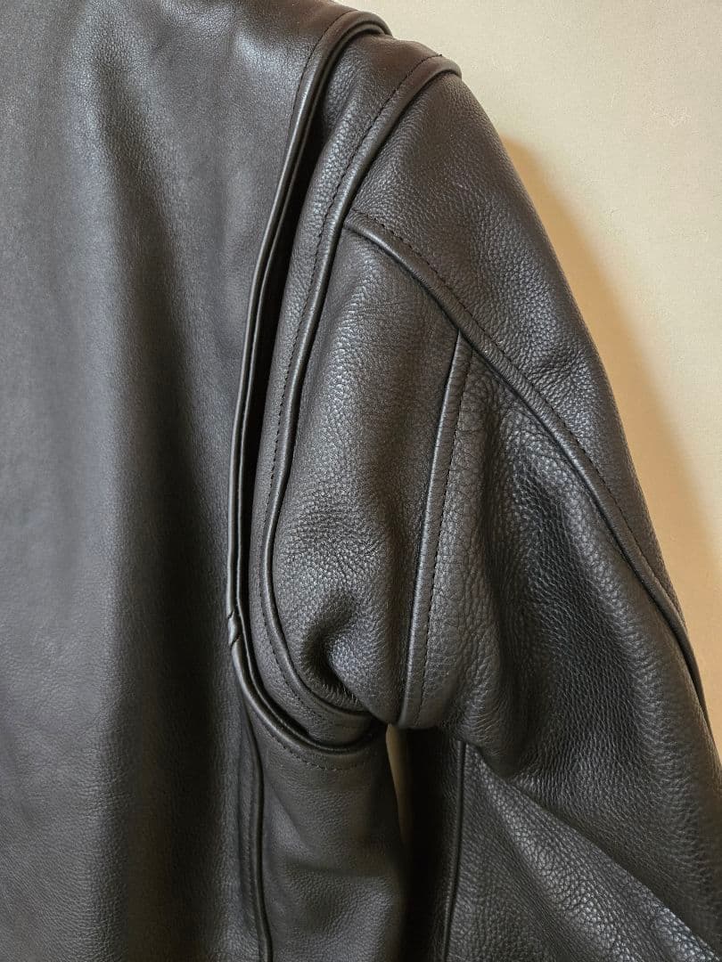 値下げ、カドヤ　EURUS　黒 レザー シングルライダースジャケット　Lサイズ
