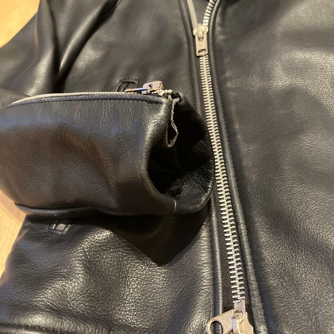 ネイビー　ダブルライダーズ　バンソン　Vanson ボーイズマーケット別注