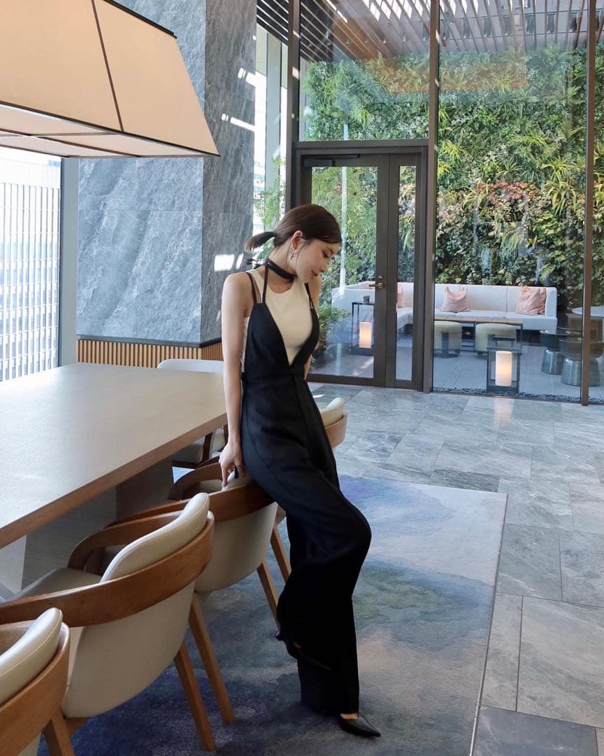 SALE 新品 JOSE MOON ブラック サロペット 38