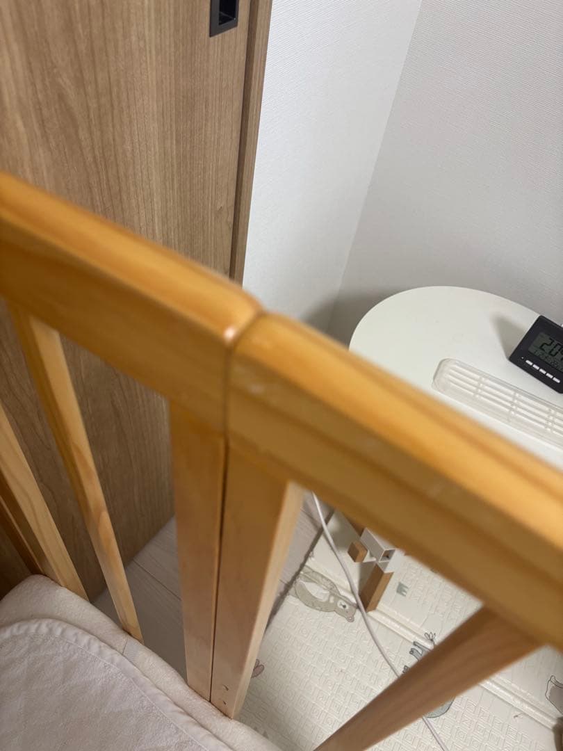 木製ベビーベッド マットレス付き【ミニサイズ】