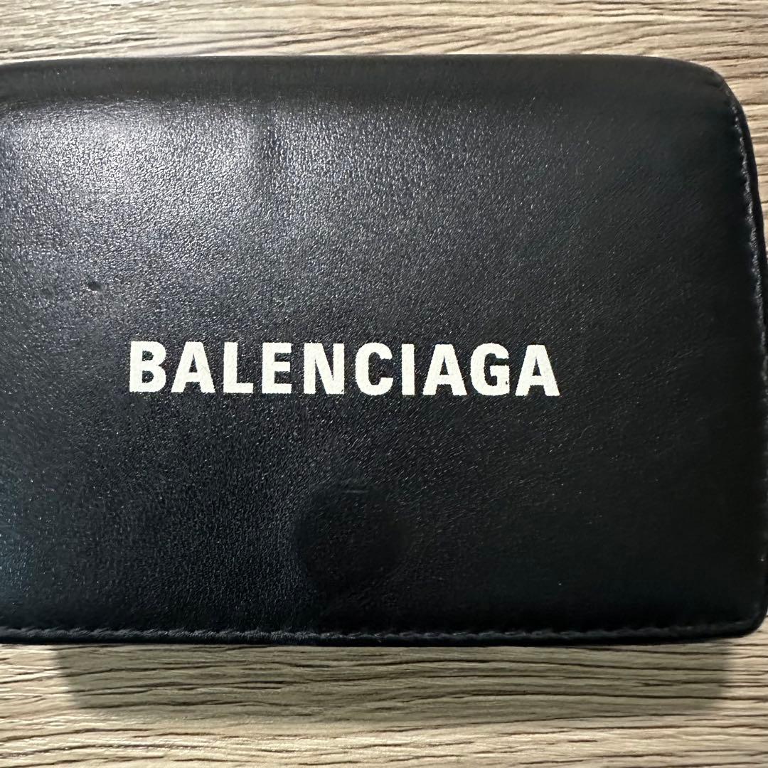 BALENCIAGA バレンシアガ ブラック 三つ折り財布