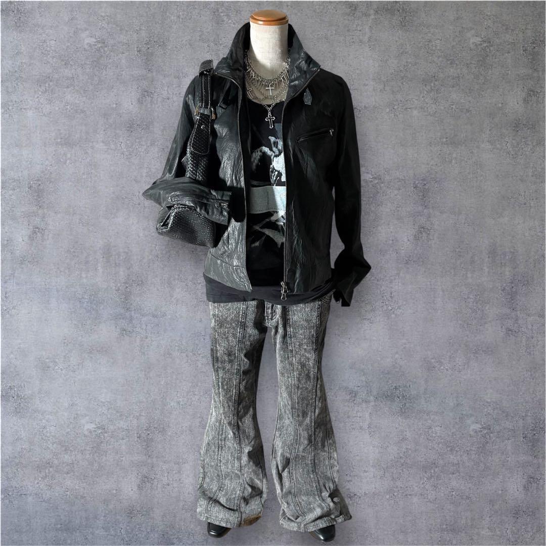 ジャケット・アウター 2000's And A leather riders jacket y2k