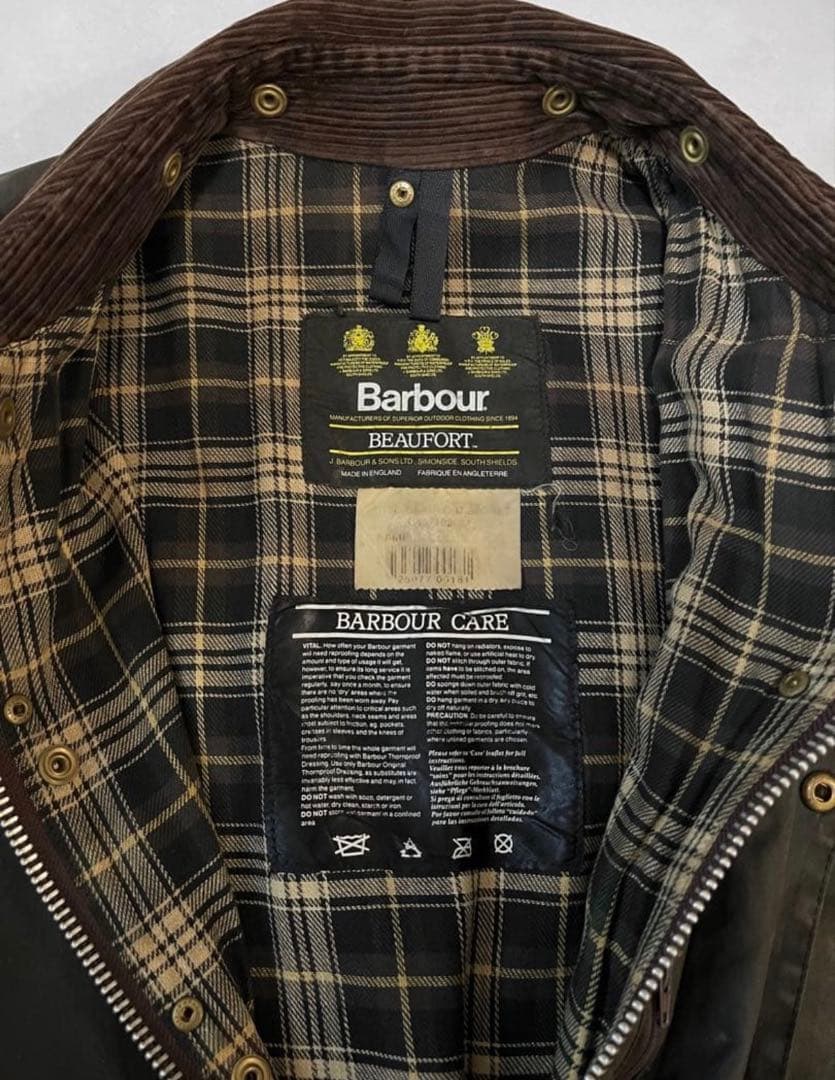ダ*ホ様 95年/英国製 Barbour Beaufort サイズ40