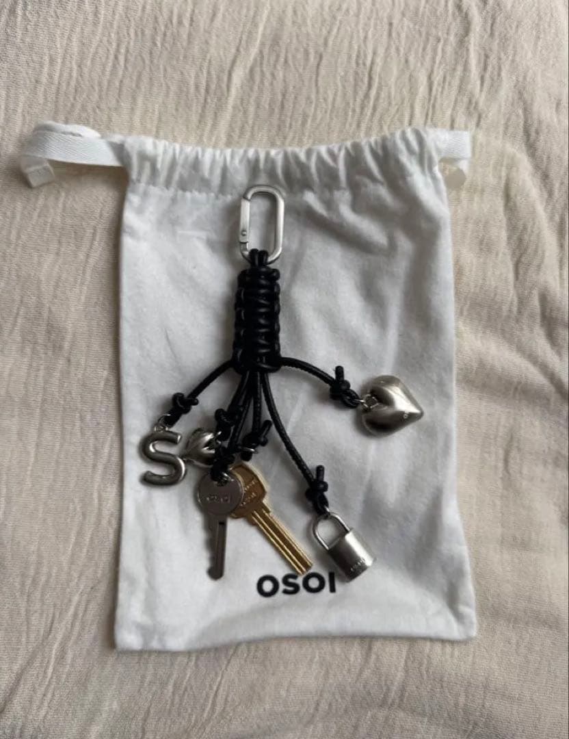 OSOI【別注】UNITEDARROWSキーホルダー　ブラック