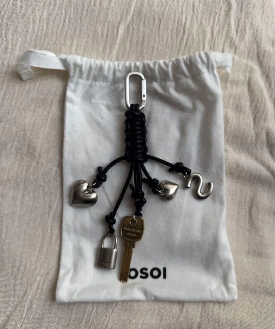 OSOI【別注】UNITEDARROWSキーホルダー　ブラック