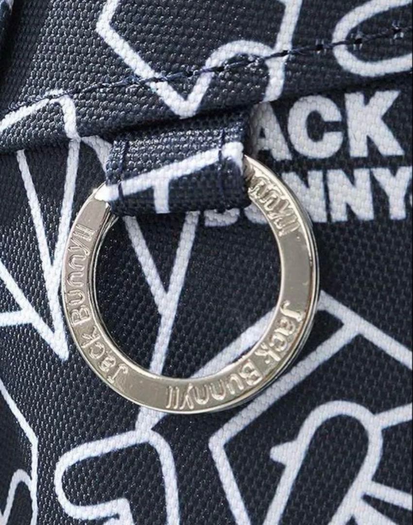 新品 ジャックバニー by パーリーゲイツ 限定 総柄 キャディバッグ ネイビー