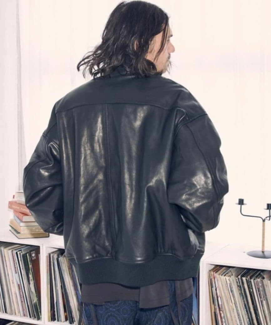 アダムパテック ゴートレザージャケット MA1 本革 山羊革