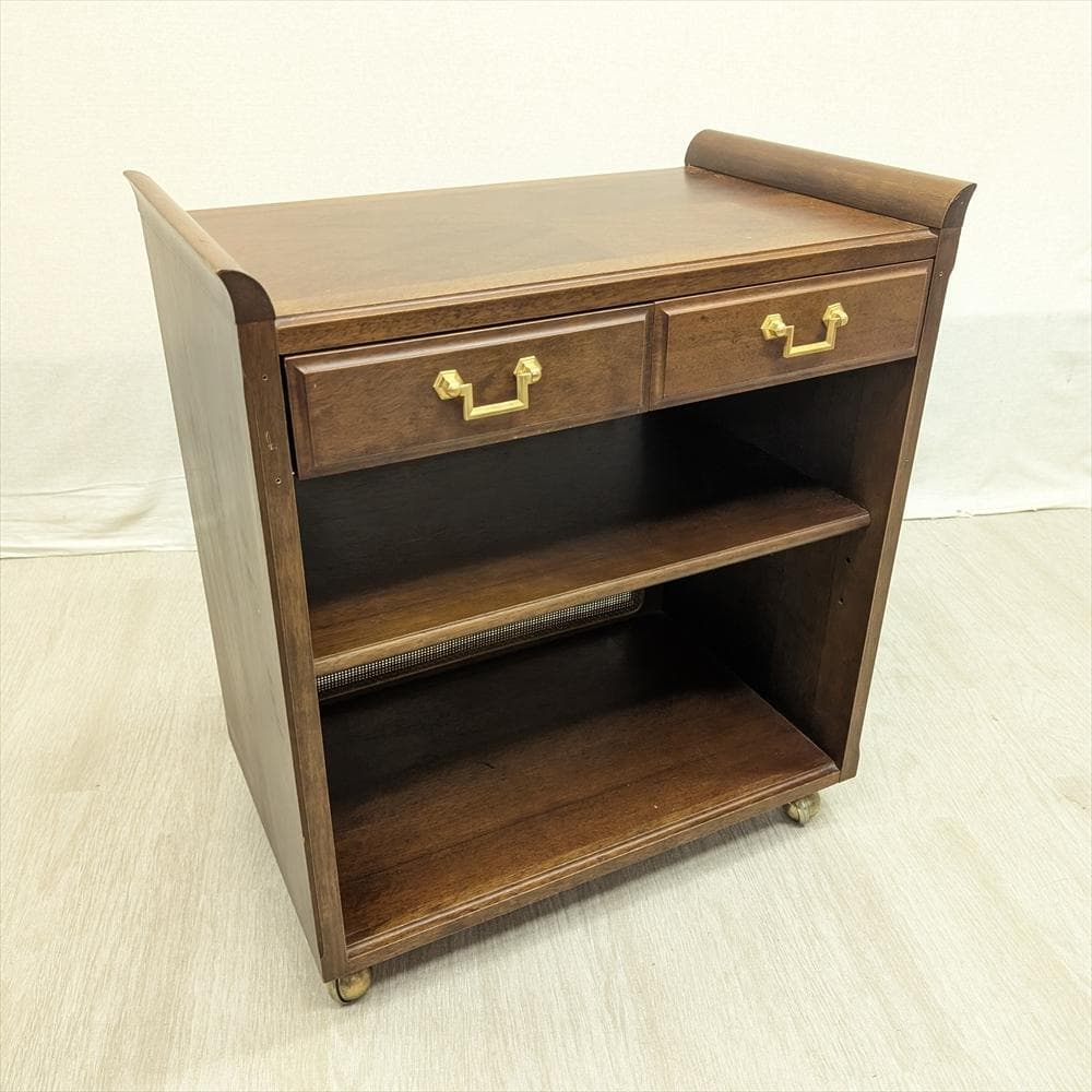 マルニ　地中海　キャスター付きワゴン　キャビネット　ラック　飾り棚　レンジ台