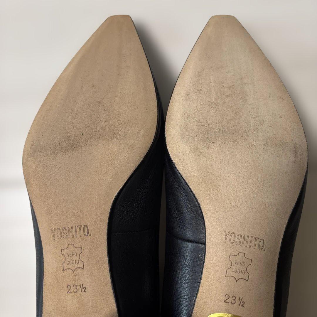 camel jee25 さま　YOSHITO ブラック　レザーパンプス