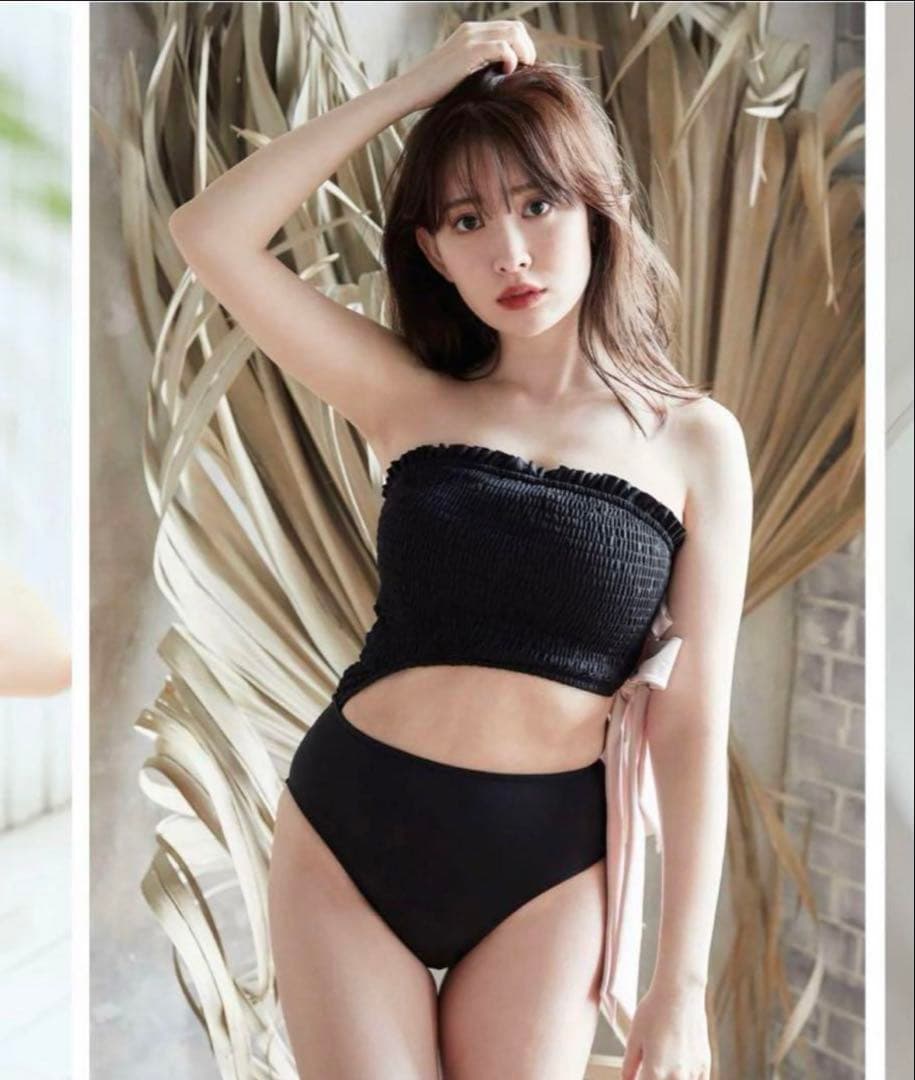 Her lip to 水着 Diuble Bow ONE PIECE