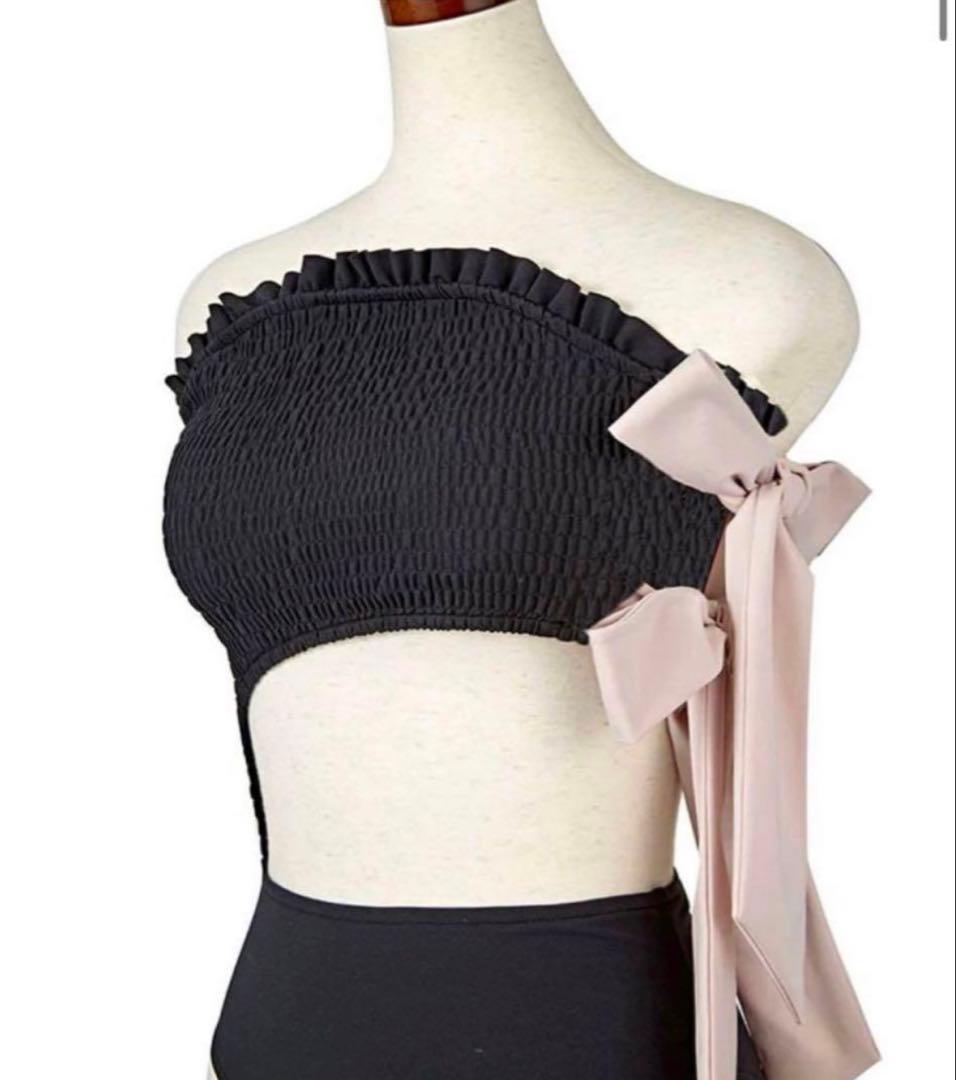 Her lip to 水着 Diuble Bow ONE PIECE