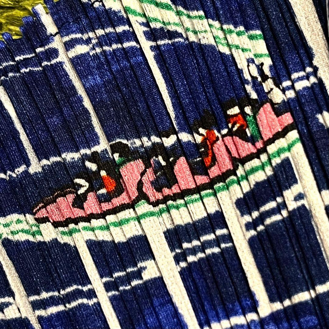 【ジェットコースター柄】【3】PLEATS PLEASE シャツ ブラウス