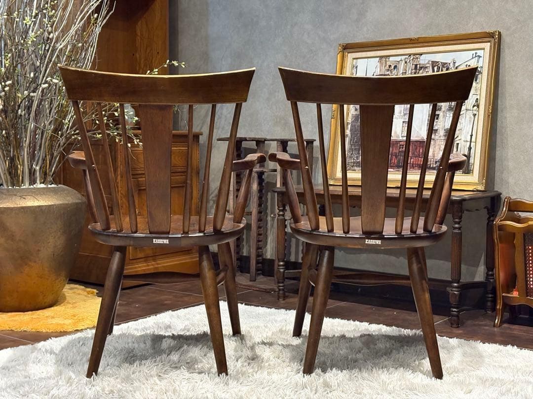 KASHIWA 柏木工　ウィンザーチェア　アームチェア　アンティーク　SY