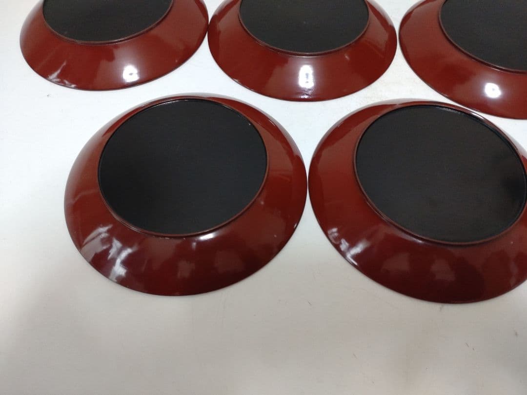 李朝 漆器 皿 螺鈿 11枚 美術 骨董 茶道具