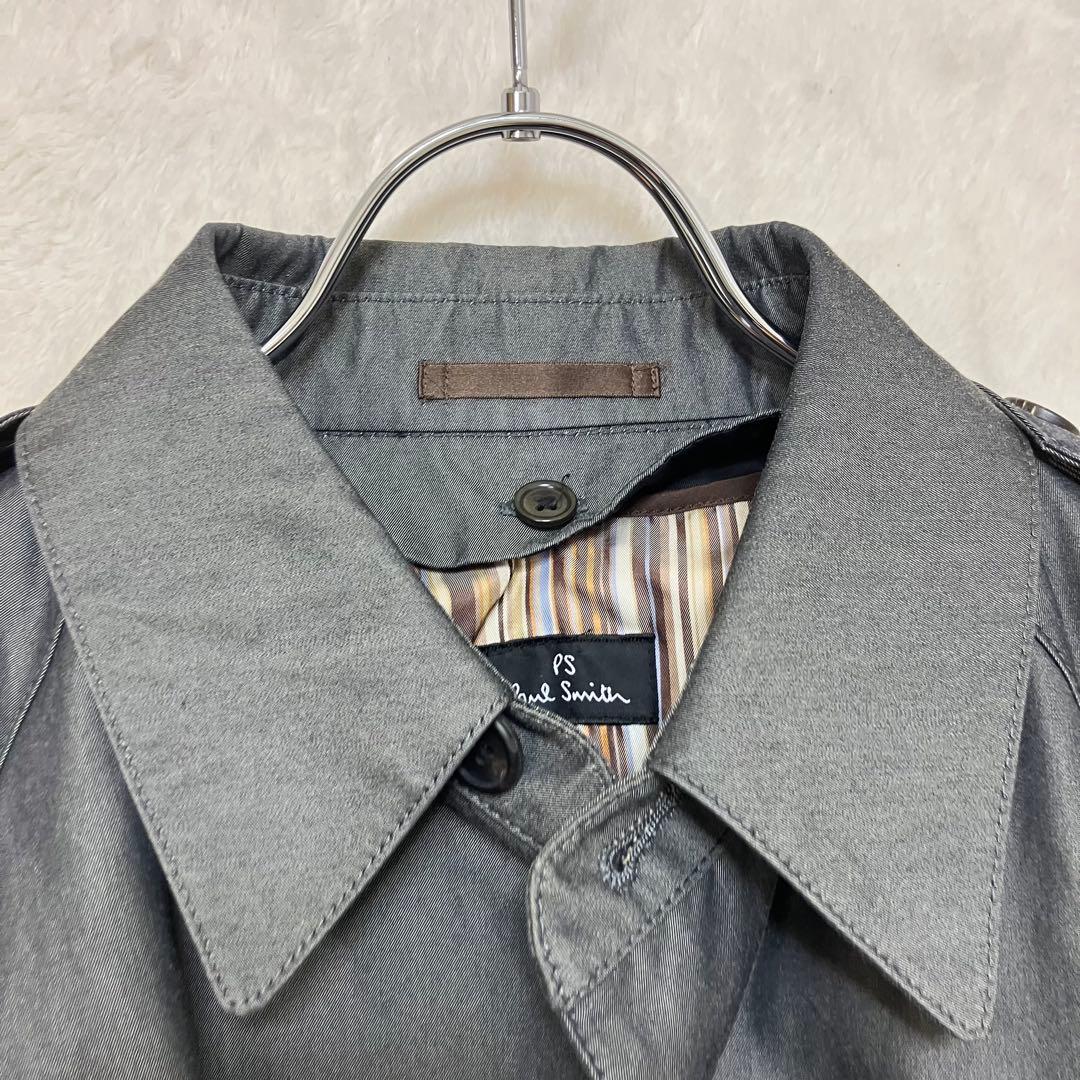 美品✨ポールスミス マルチストライプ ライナー 2way ベルト トレンチコート