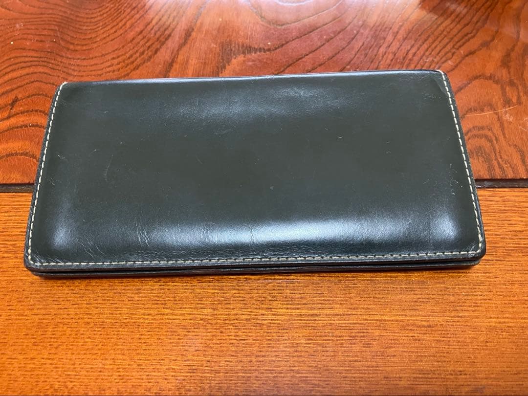 山の民　GANZO ダークグリーン ブライドルレザー 長財布