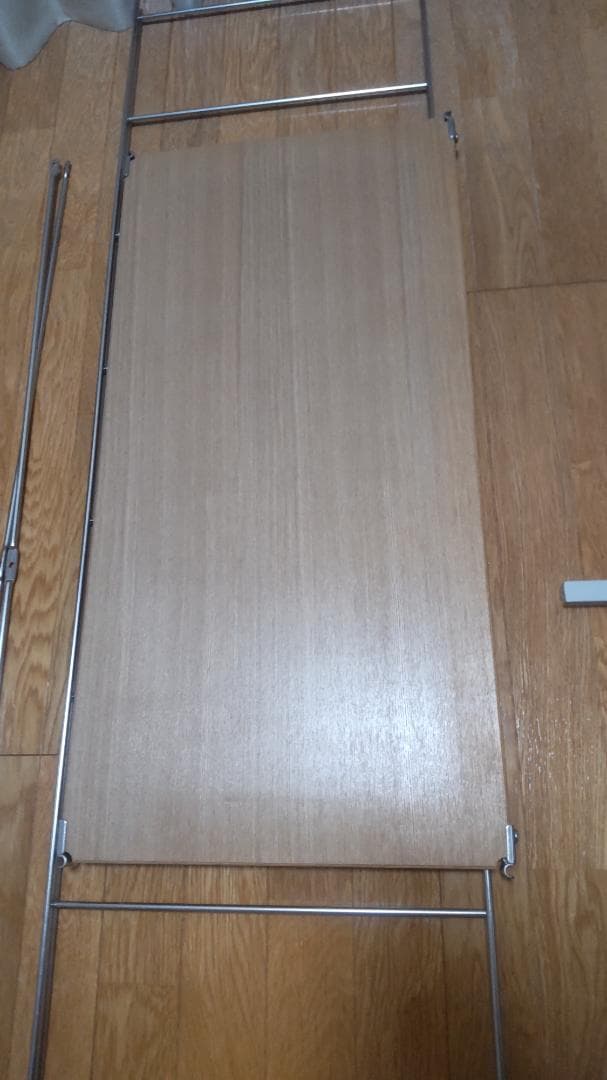 ステンレスユニットシェルフ　追加棚　オーク材　幅８４ｃｍ×５個