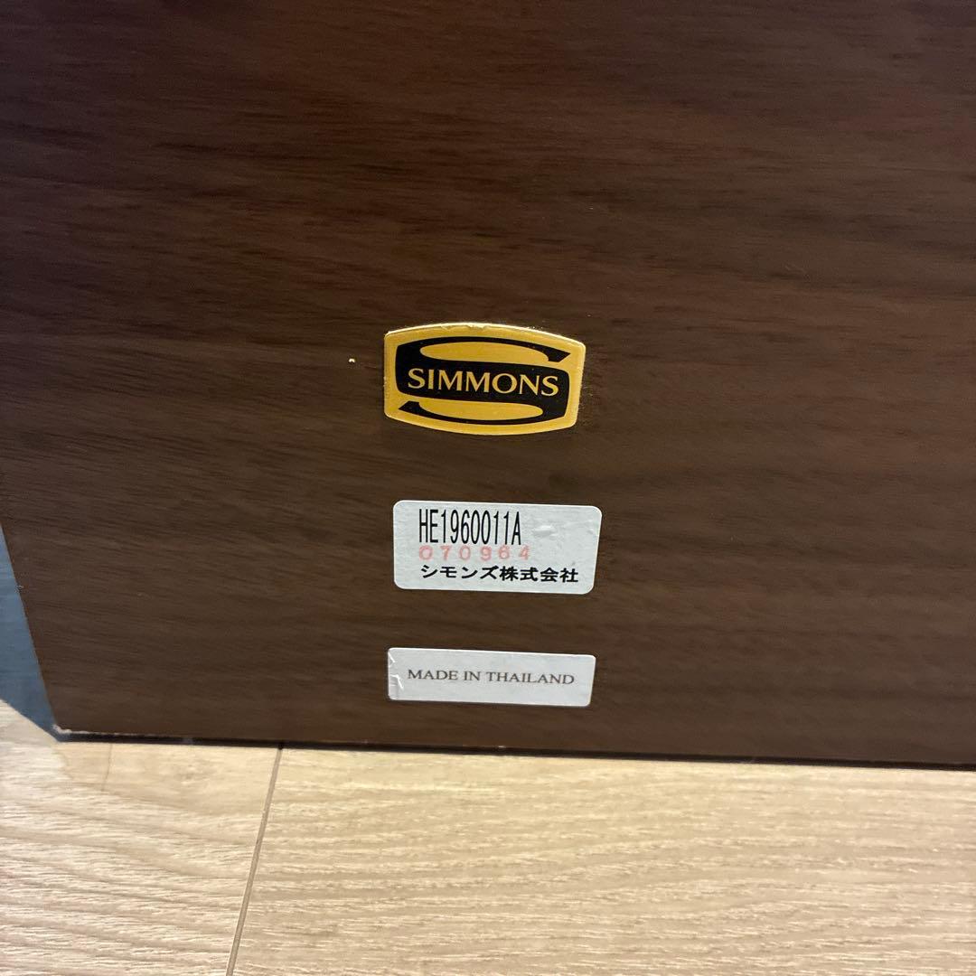 Simmons ベッドフレーム 長さ約200cm幅約96cm 高さ約28cm美品